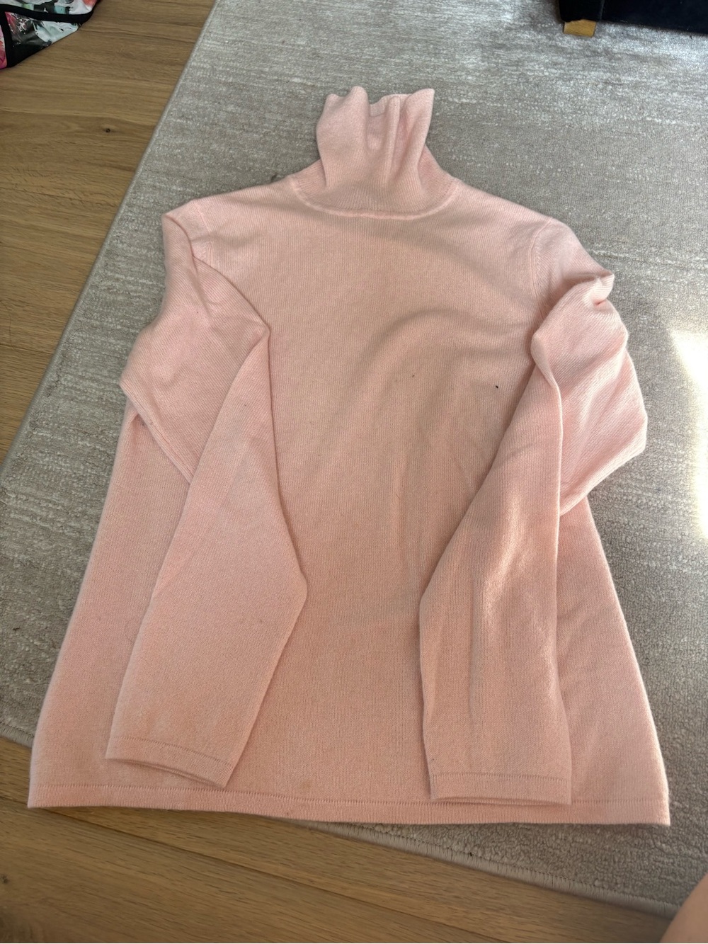 Lord & Taylor Soft Pink Turtleneck Sweater